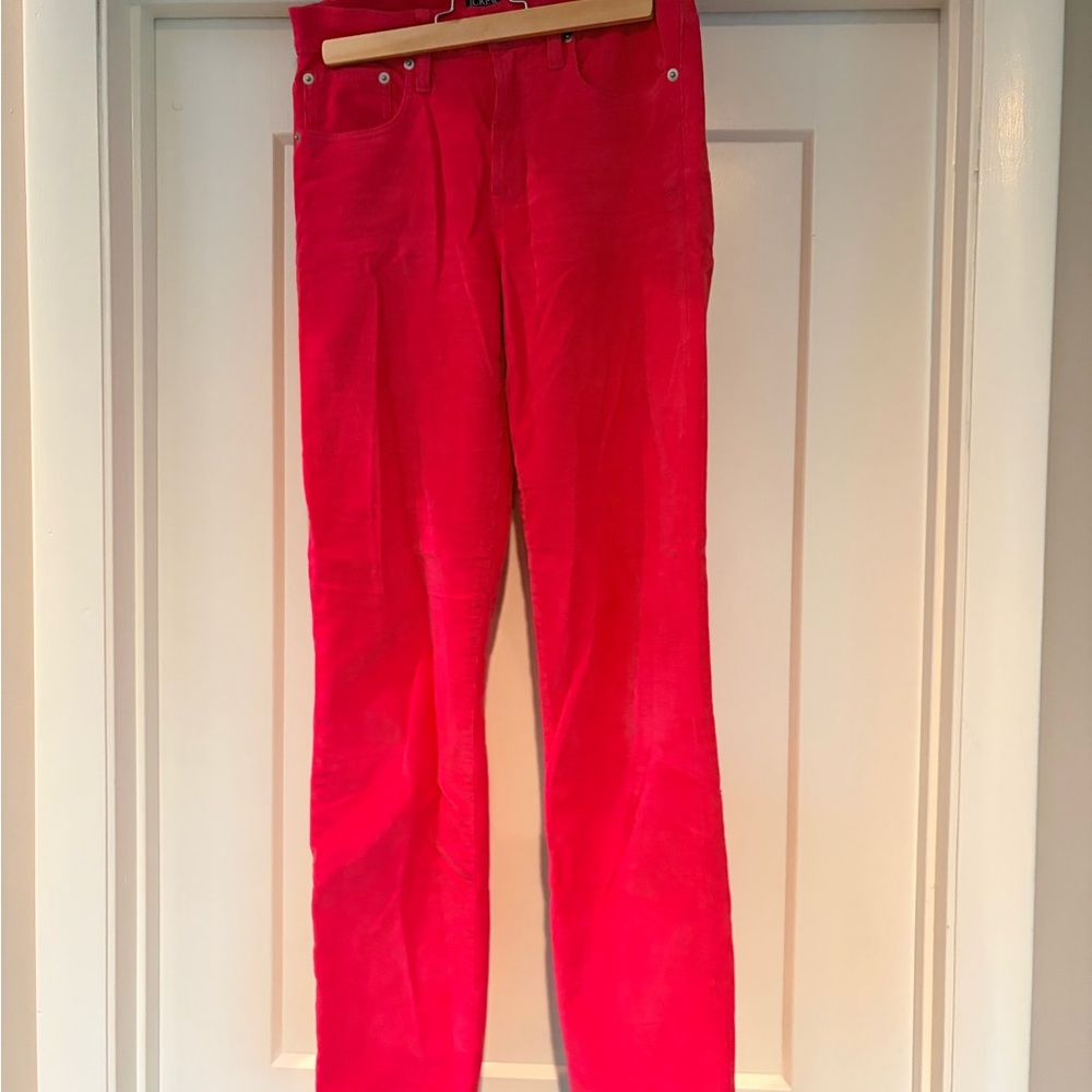 J. Crew Bright Red Cropped Pants